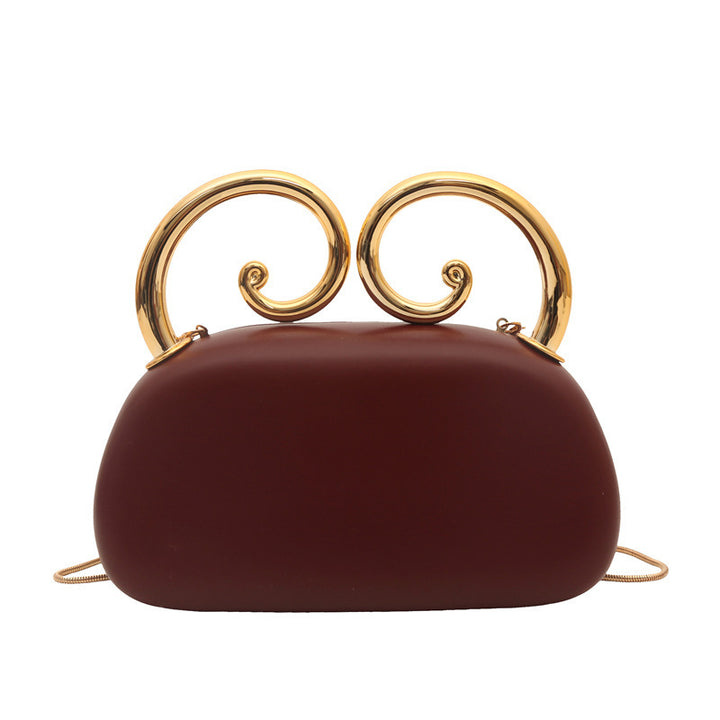 Damen originale Clutch mit elegantem spiralförmigen Verschluss Nord Taschen