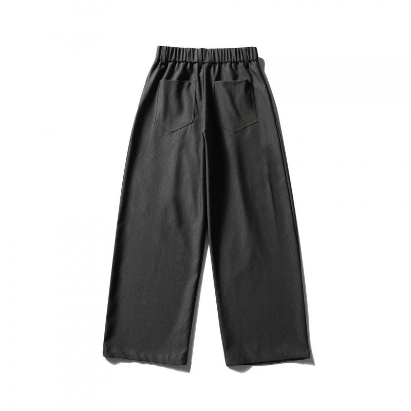 Damen Hochtaillierte Culotte‑Hose mit elastischem Rückenteil, soften Twill und dekorativen Vorderfalten Nord Taschen