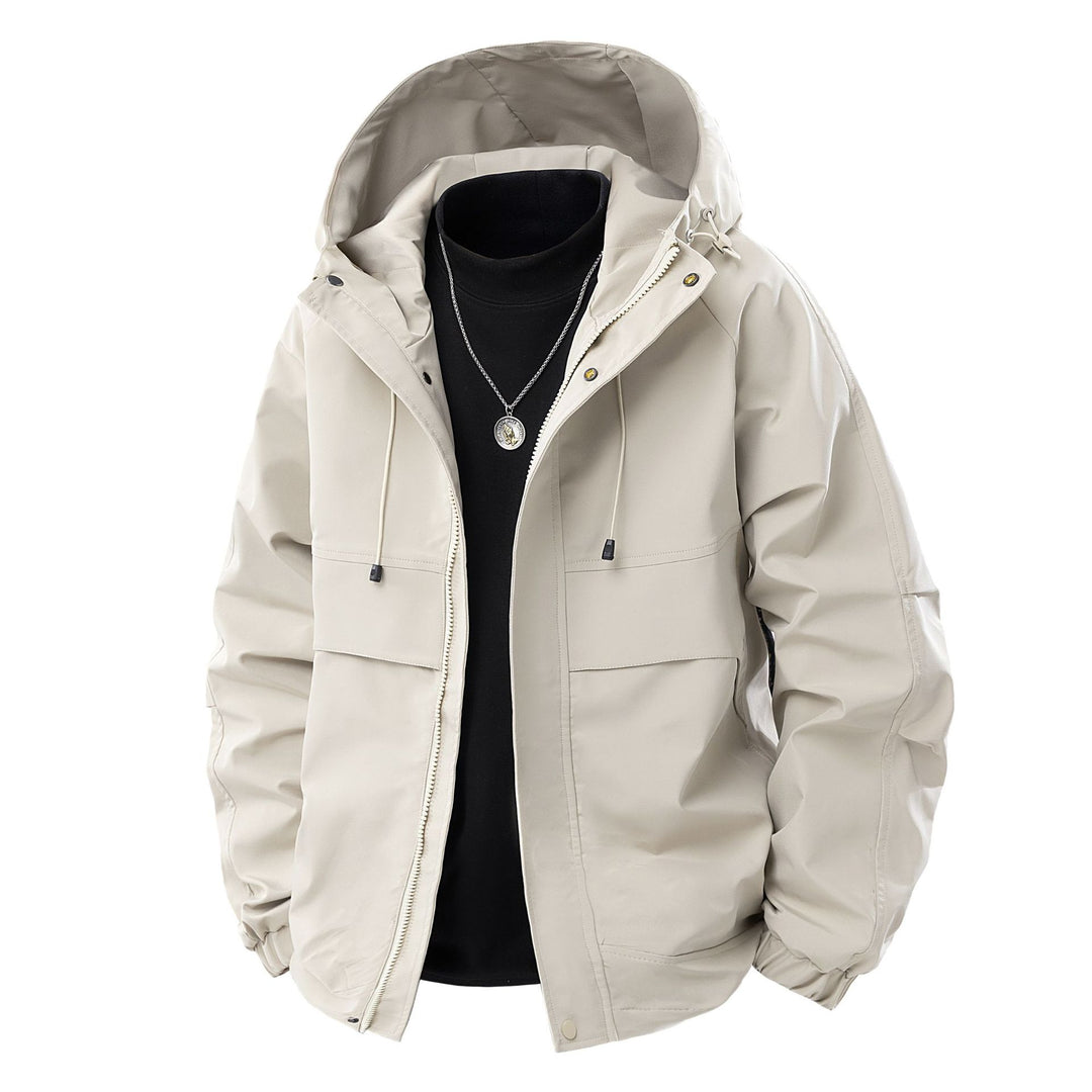 Herren Wasserabweisende urbane Parka‑Jacke mit verstellbarer Kapuze und Multifunktions‑Taschen Nord Taschen