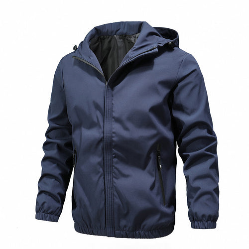 Herren Softshelljacke mit Kapuze, wind- und wasserabweisend, elastischen Bündchen Nord Taschen