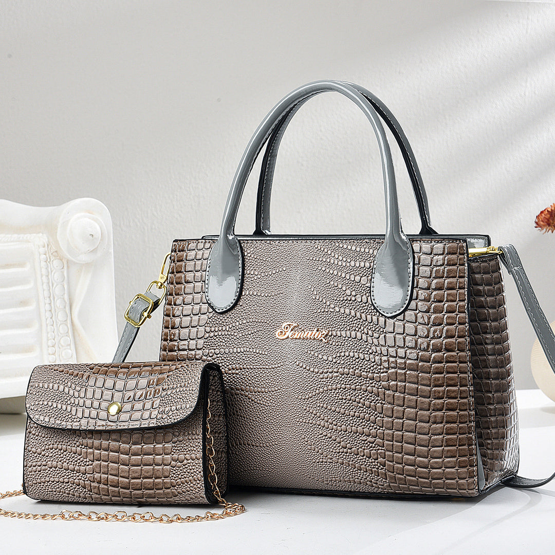 Damen modische Handtasche mit praktischer Mini-Clutch Nord Taschen