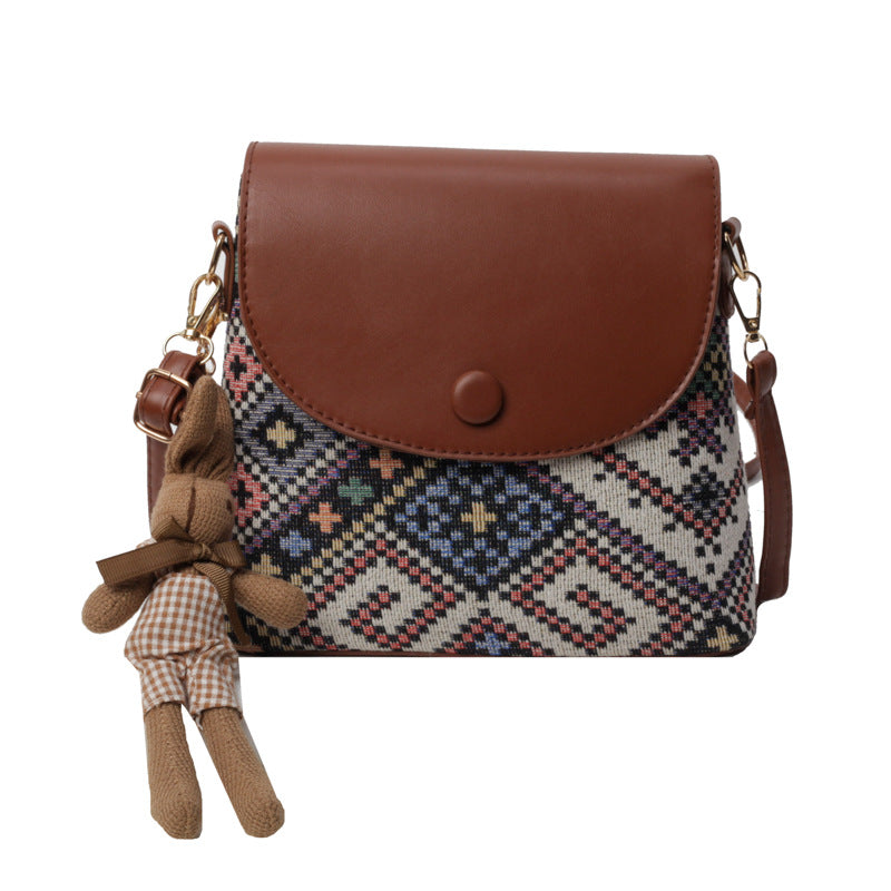 Damen Umhängetasche mit kunstvollem gewebtem Design Nord Taschen