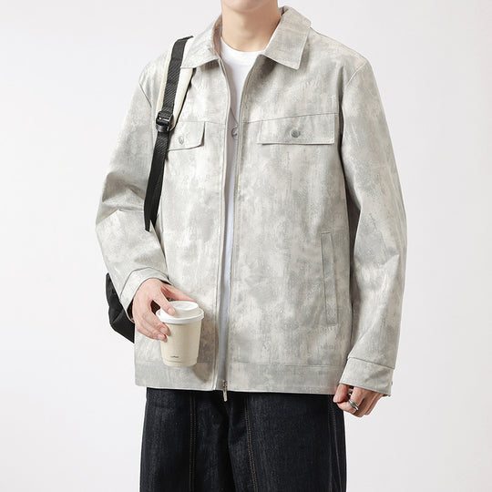 Herren Modische Arbeitsjacke im minimalistischen Design Nord Taschen