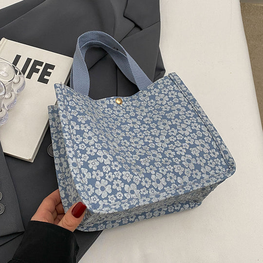 Damen Einkaufstasche aus strapazierfähigem Material mit floralem Design Nord Taschen