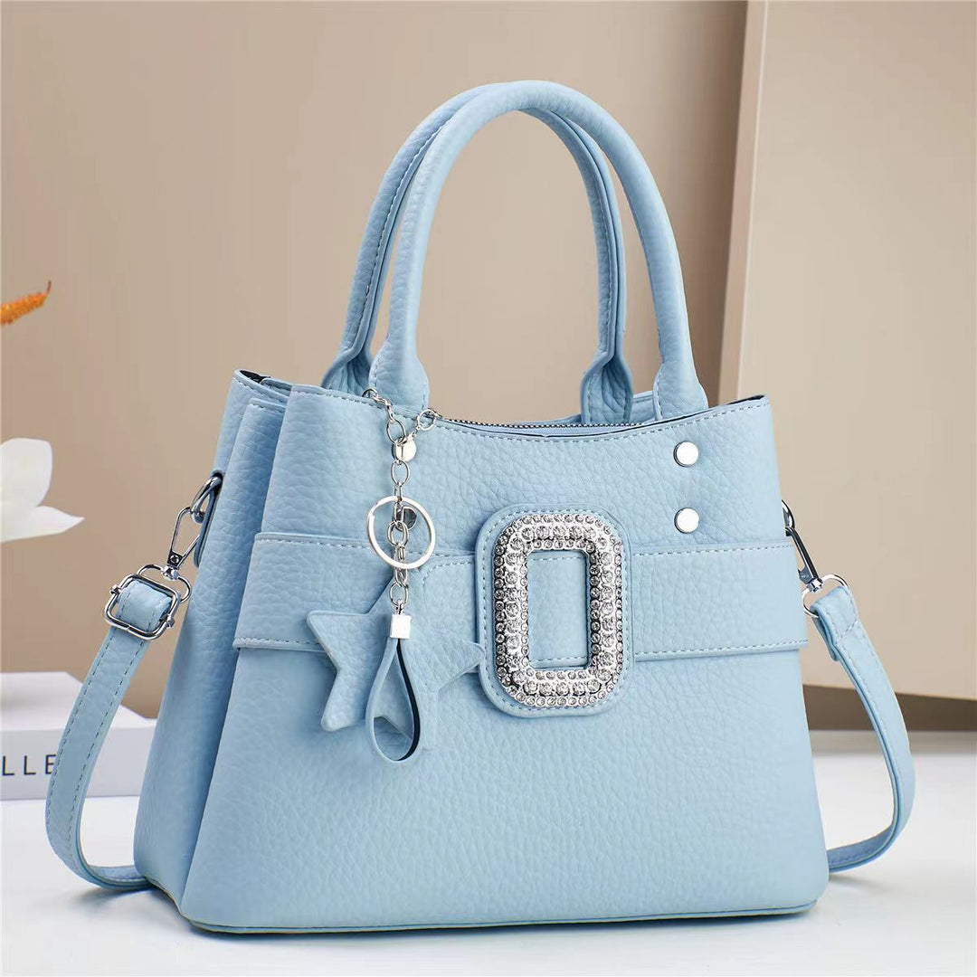 Damen Designer-Umhängetasche mit trendy Schmuckdetails und abnehmbarem Schulterriemen Nord Taschen