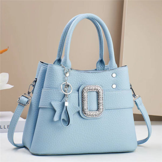 Damen Designer-Umhängetasche mit trendy Schmuckdetails und abnehmbarem Schulterriemen Nord Taschen