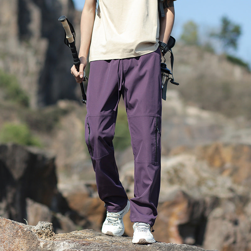 Herren Technische Outdoor- und Wanderhose mit Reißverschlusstaschen und verstellbarer Taille Nord Taschen