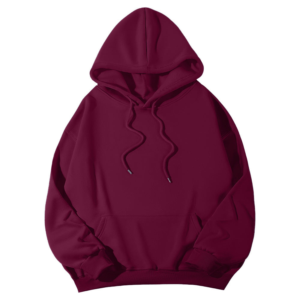Unisex nan Oversize-Fleece-Hoodie mit tiefer Schulter, Kängurutasche und breitem Rippbund Nord Taschen