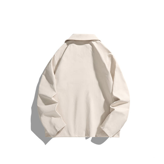Herren leichte Freizeitjacke mit Hemdkragen, Druckknopfleiste und verdeckten Nahttaschen Nord Taschen