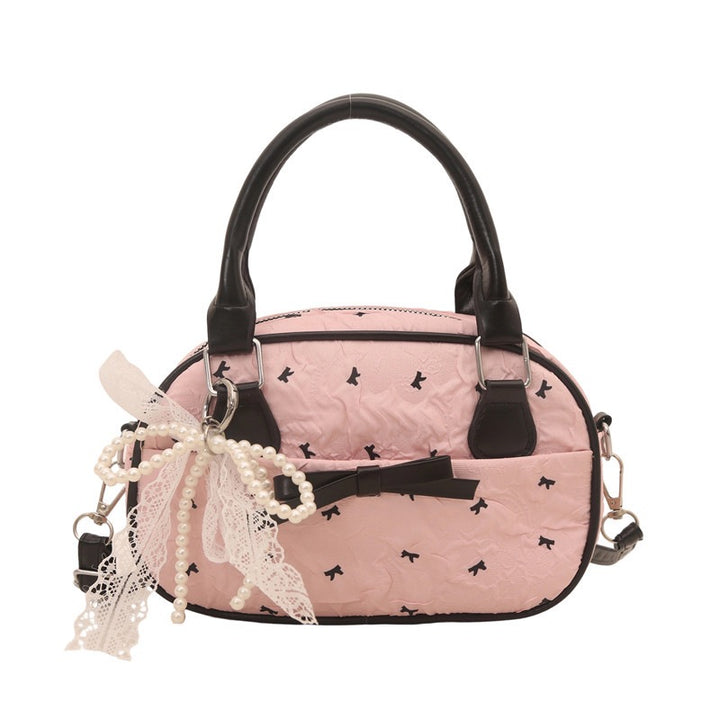 Damen Schultertasche mit eleganter Satin-Optik Nord Taschen
