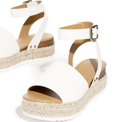 Damen Espadrille-Sandalen mit elegantem Schnallenverschluss und weichem Fußbett