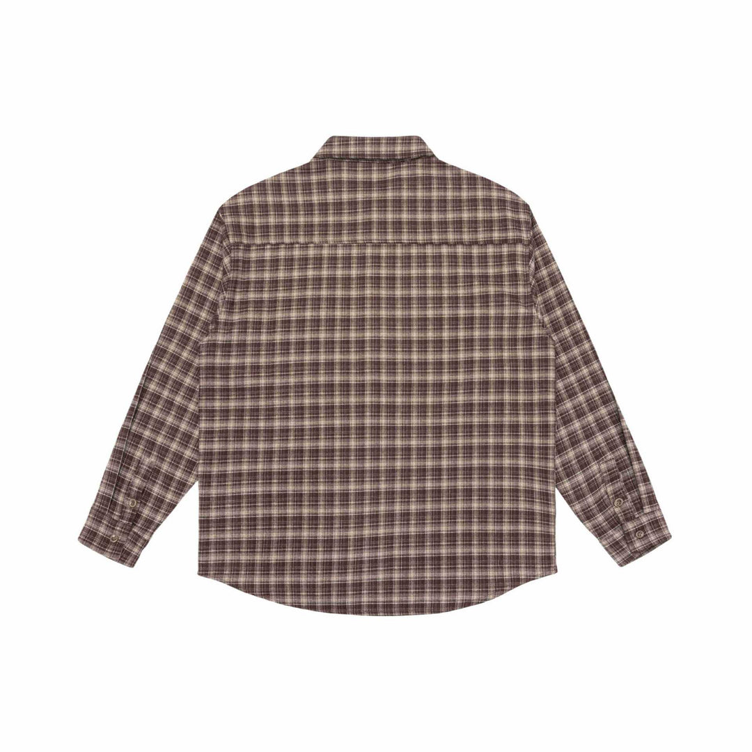 Herren Kariertes Flanellhemd mit Brusttasche und entspanntem Oversize‑Schnitt Nord Taschen
