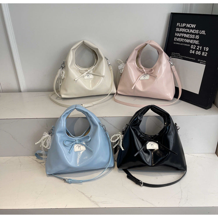 Damen modische Handtasche mit einzigartigem Perlenanhänger Nord Taschen