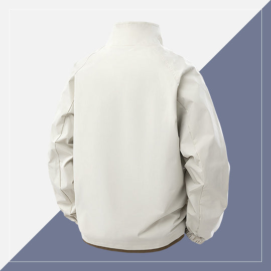 Herren Kurz geschnittene Softshell‑Utility‑Jacke mit Stehkragen und Pattentaschen Nord Taschen