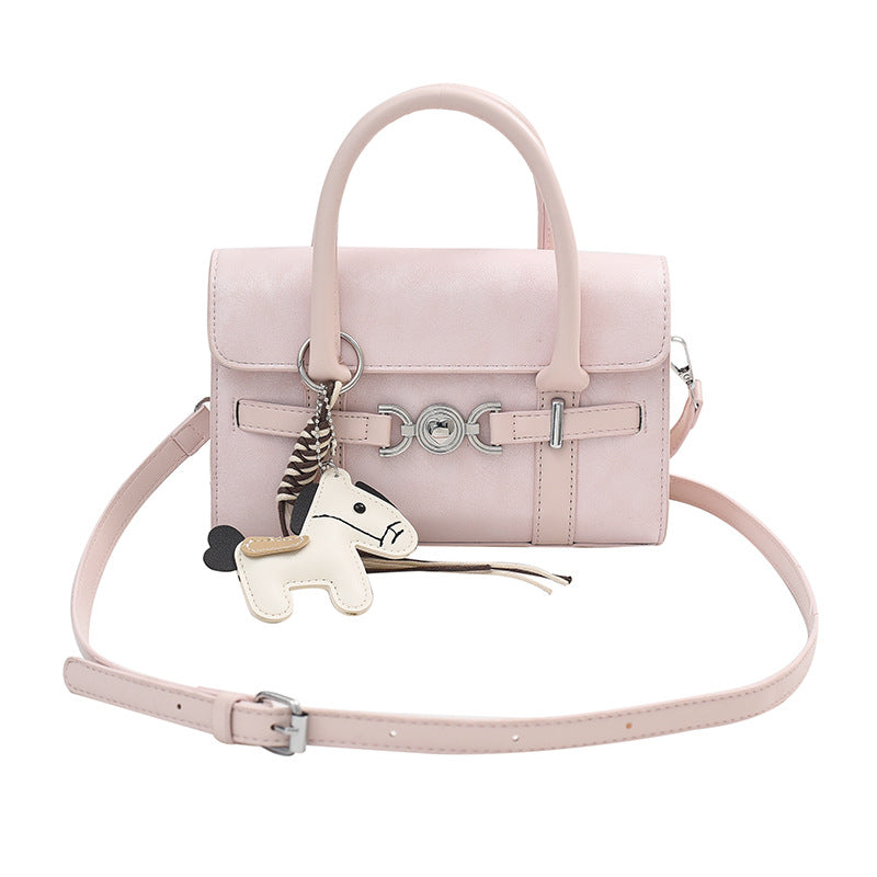 Damen Designer-Handtasche mit verstellbarem Schulterriemen und abnehmbarem Anhänger Nord Taschen