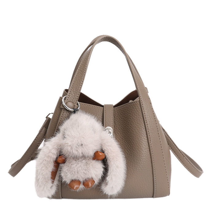 Damen Multifunktionale Handtasche mit abnehmbarem Kuscheltieranhänger Nord Taschen