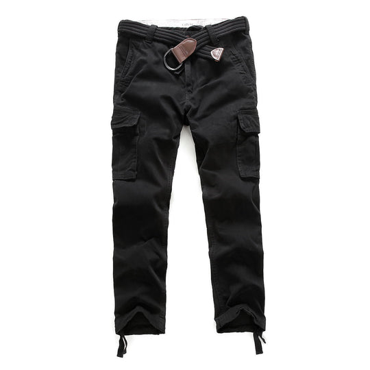 Herren Cargohose mit mehreren Taschen, verstellbaren Beinabschlüssen und Gürtel Nord Taschen