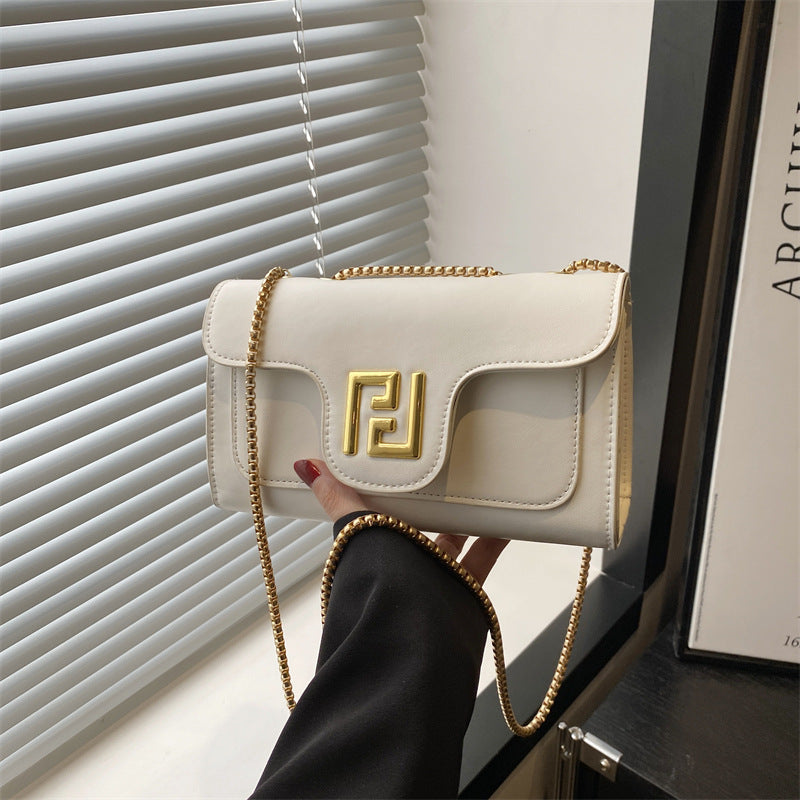Damen elegante Umhängetasche mit goldenen Akzenten Nord Taschen