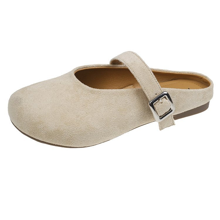 Damen weiche Mokassins mit verstellbarem Riemen und bequemer Innensohle