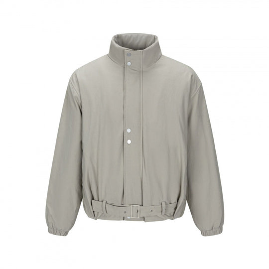 Herren Kurze technische Blousonjacke mit hohem Stehkragen, Taillengürtel und elastischen Bündchen Nord Taschen