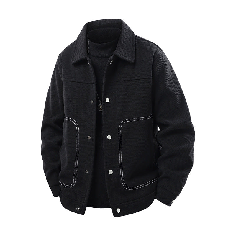 Herren Freizeitjacke mit großzügigen Taschen und eleganter Textur Nord Taschen