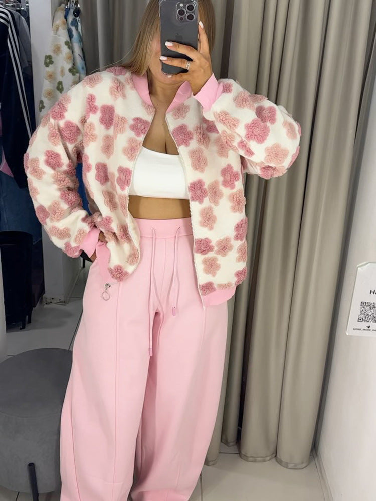 Damen Weite High‑Waist Sweatpants mit Bundkordel, Bügelfalte & Eingrifftaschen Nord Taschen
