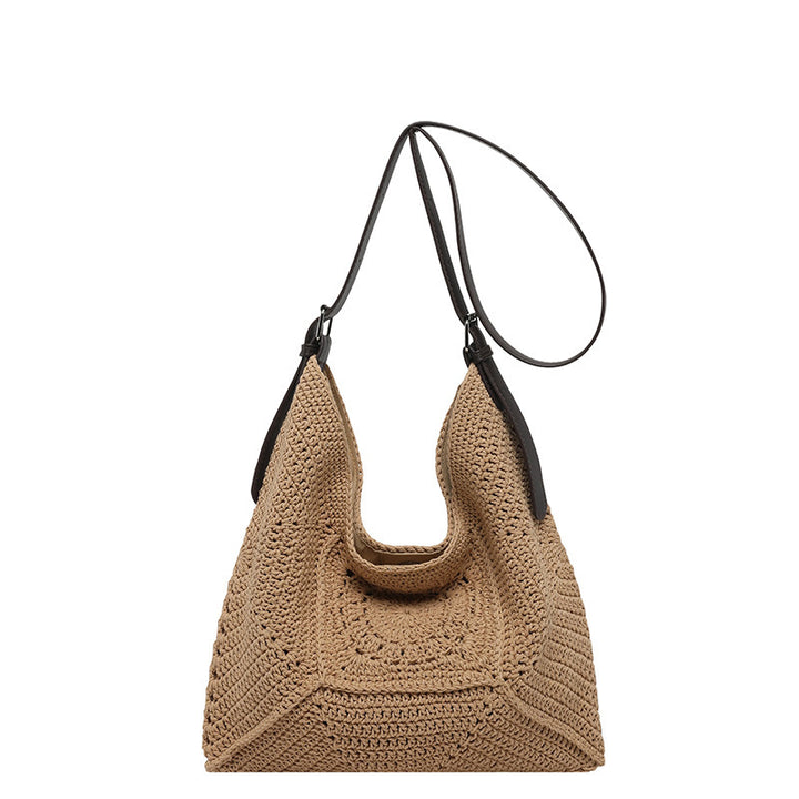 Damen Häkel-Handtasche mit strukturiertem Design und verstellbarem Schulterriemen Nord Taschen