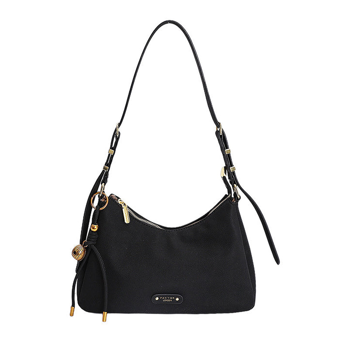Damen Hobo-Tasche aus weichem Kunstleder mit dekorativen Details Nord Taschen