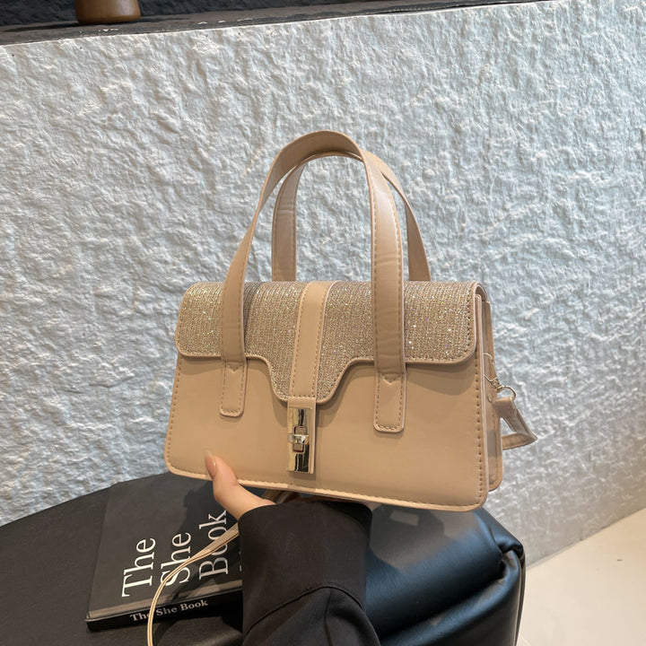 Damen elegante Handtasche mit funkelndem Obermaterial Nord Taschen