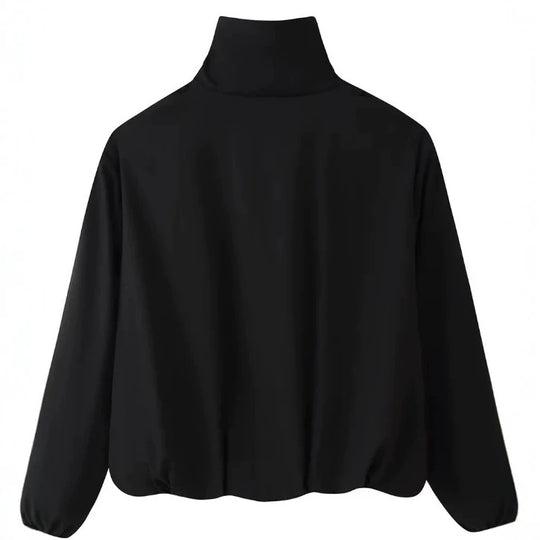 Damen Kurz geschnittener Boxy‑Blouson mit hohem Stehkragen und überschnittenen Ärmeln Nord Taschen
