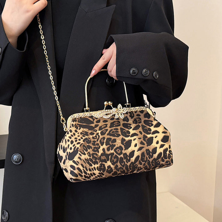 Damen glamouröse Handtasche im Leopardenmuster Nord Taschen