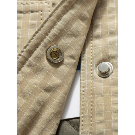 Herren Steppjacke ohne Kragen mit Druckknopfverschluss und seitlichen Eingrifftaschen Nord Taschen