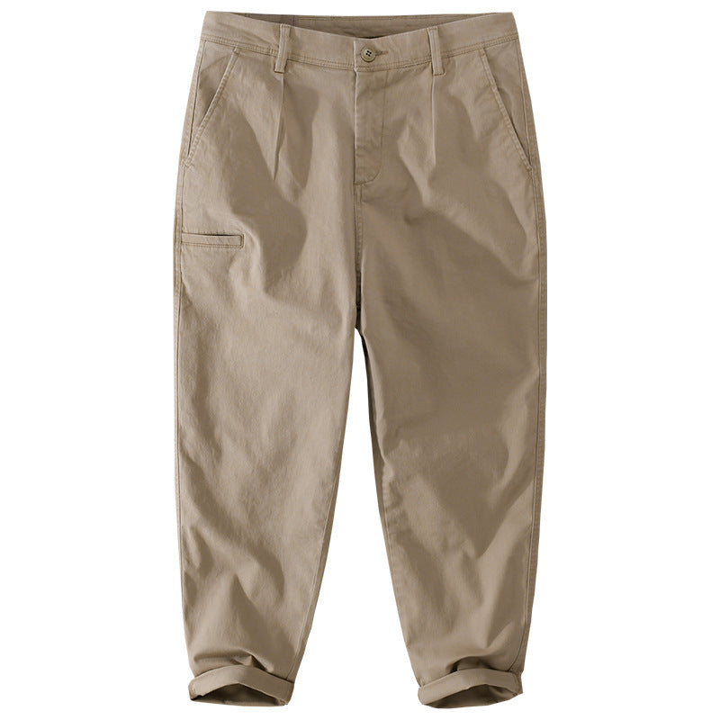 Herren Konische Baumwoll-Chino mit Cargo-Tasche und gekrempeltem Saum Nord Taschen