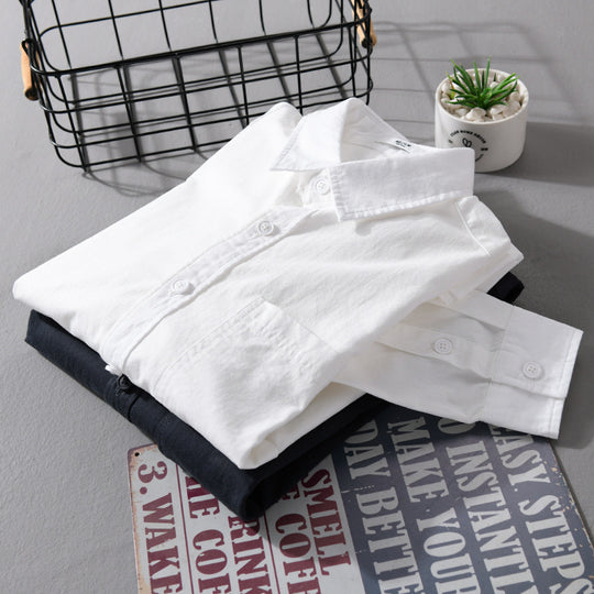 Herren Leichtes Baumwoll-Layering-Overshirt mit Brusttasche und Kentkragen Nord Taschen