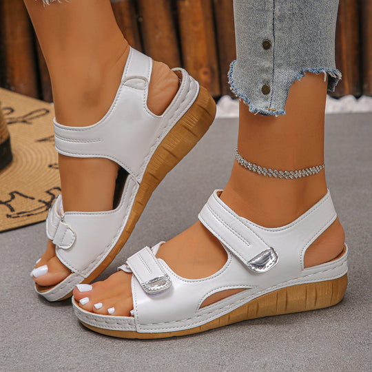 Damen Komfortable Riemensandalen mit verstellbarem Schnallenverschluss und ergonomischer Fußbettung