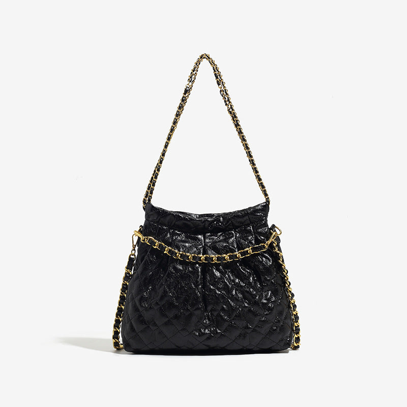 Damen Hobo-Tasche mit luxuriösem Kettenakzent und gefaltetem Design Nord Taschen