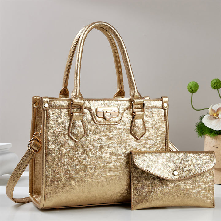 Damen elegante Henkeltasche mit abnehmbarer Clutch Nord Taschen