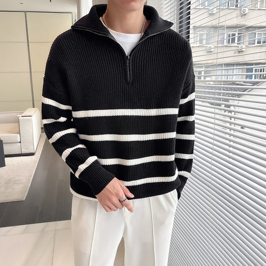 Damen Oversized Pullover mit Reißverschluss Nord Taschen