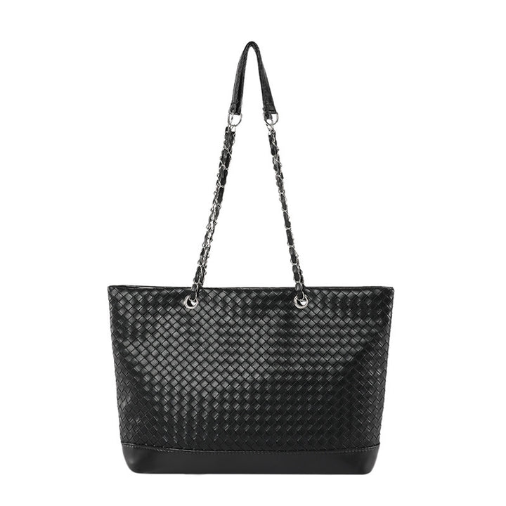 Damen Handtasche aus geflochtenem Kunstleder Nord Taschen