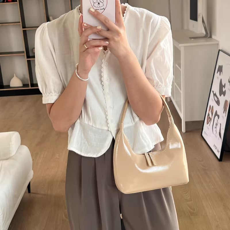 Damen Hobo-Tasche mit edlem Kunstleder und praktischem Reißverschluss Nord Taschen