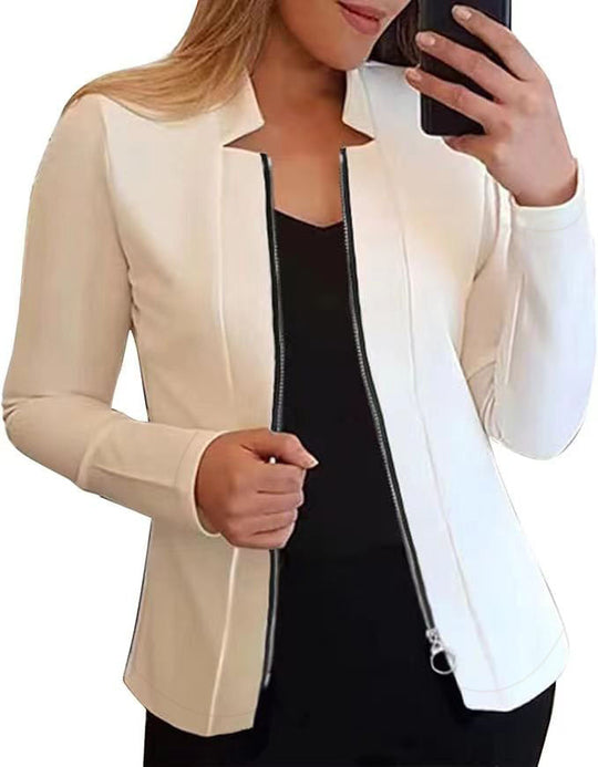 Damen Bikerjacke mit innovativem Schnitt und praktischen Reißverschlussdetails