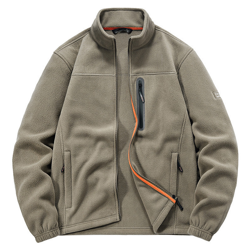 Herren technische Fleecejacke mit Polarstruktur, wasserabweisender Brusttasche und elastischen Bündchen Nord Taschen