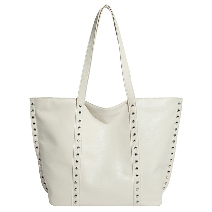 Damen Shopper Tasche mit modischen Nieten Nord Taschen