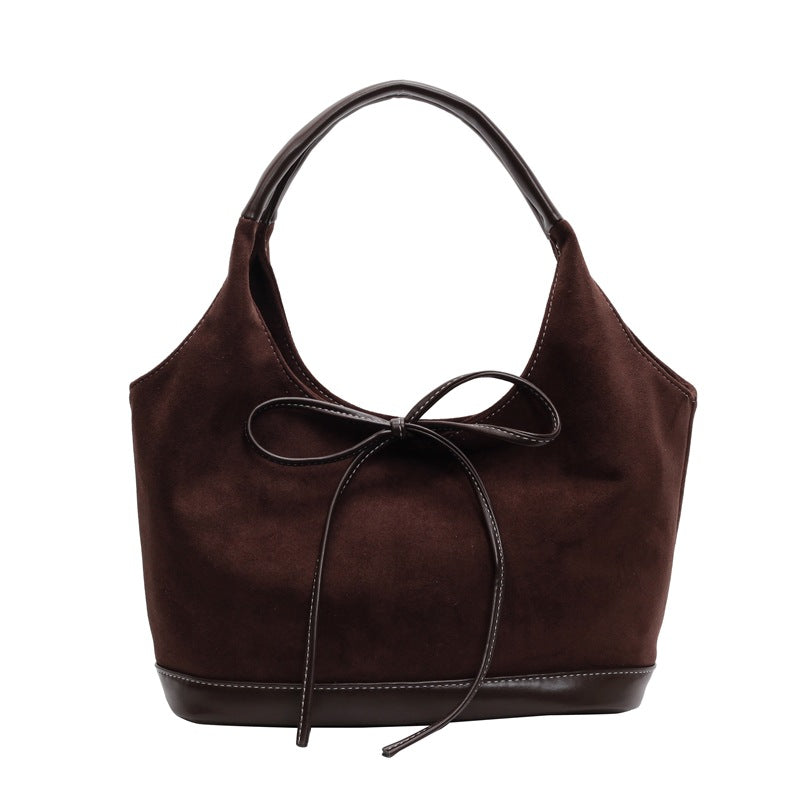 Damen elegante Schultertasche mit verspieltem Schleifendetail Nord Taschen