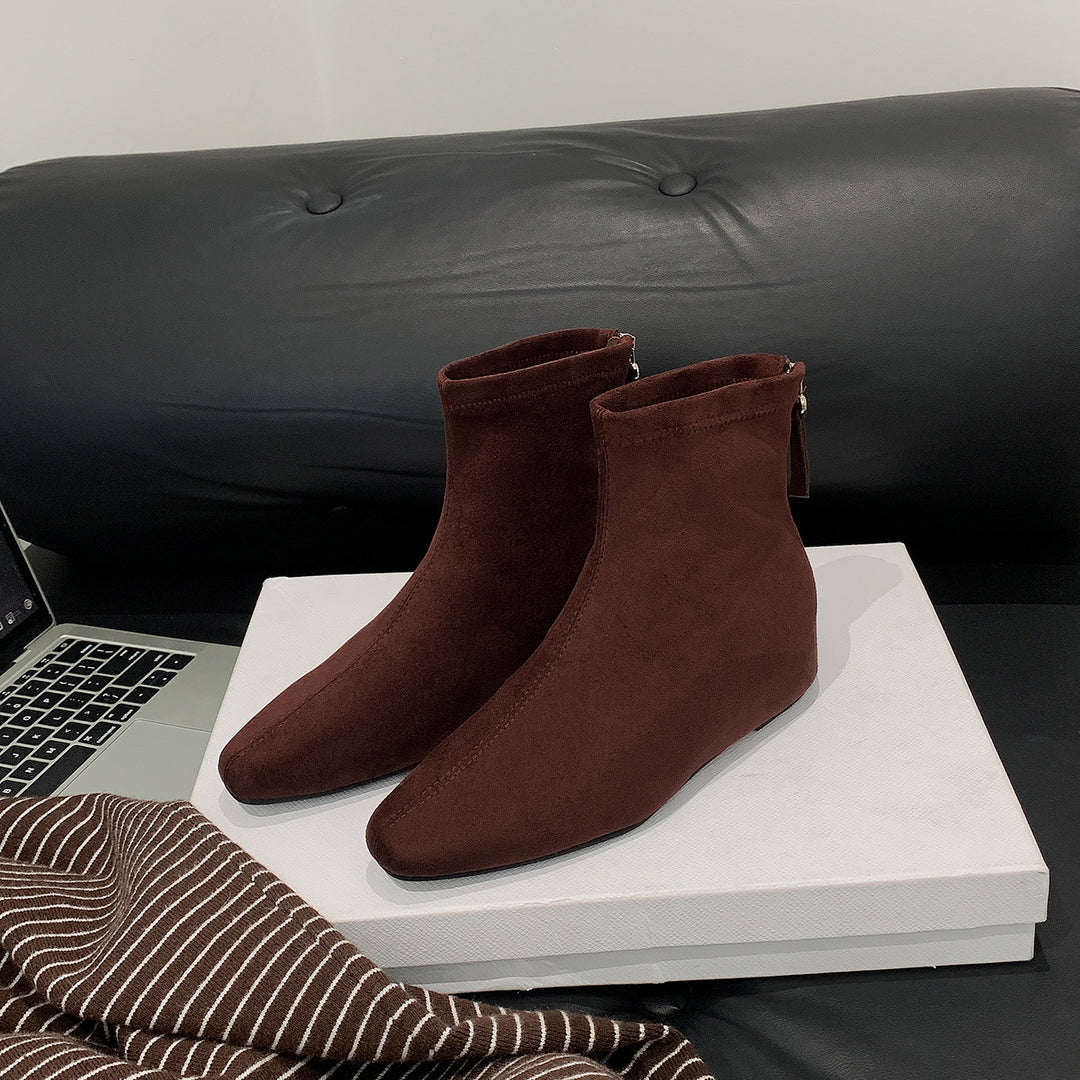 Damen Schlanke Ankle‑Boots mit elastischem Schaft und rückseitigem Reißverschluss Nord Taschen