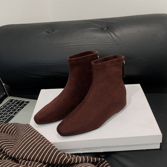 Damen Schlanke Ankle‑Boots mit elastischem Schaft und rückseitigem Reißverschluss Nord Taschen