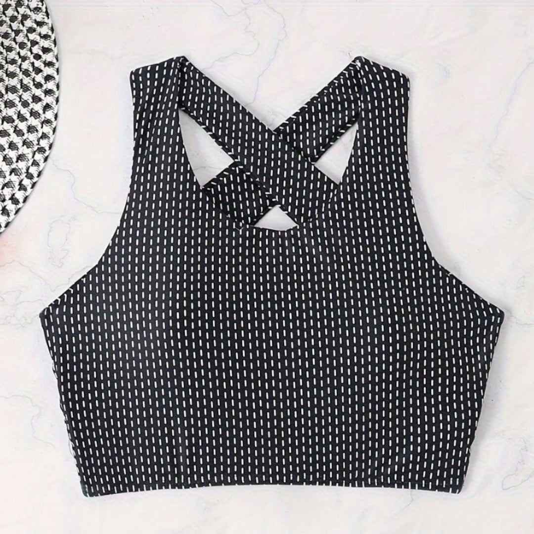 Damen Bikiniset mit hoch geschnittenen Unterteilen und Raffung