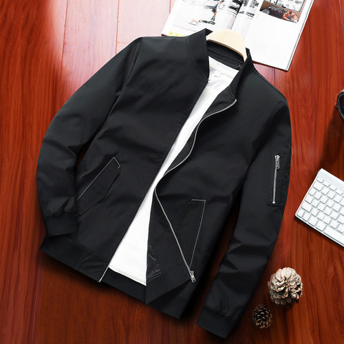 Herren leichte Nylon-Bomberjacke im Aviator‑Utility‑Stil mit Ärmeltasche und Rippbündchen Nord Taschen