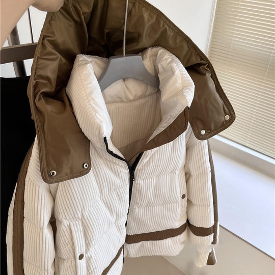 Damen Urbaner Steppmantel mit hohem Kragen Nord Taschen