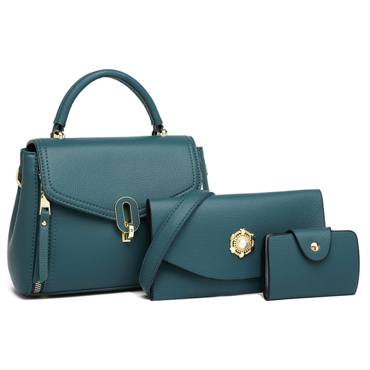 Damen Handtaschen-Set mit eleganter Struktur und abnehmbaren Tragegriffen Nord Taschen